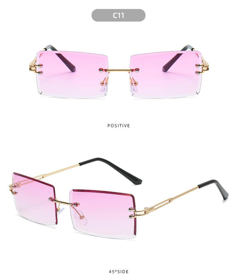 MOQ 3Pairs Square multi color gradient sunglasses wholesale