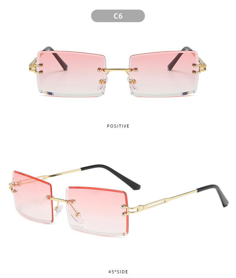 MOQ 3Pairs Square multi color gradient sunglasses wholesale