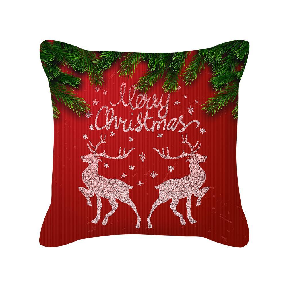 MOQ 6Pcs Christmas Snowflake Print Cushion Cover Without Filler Wholesale