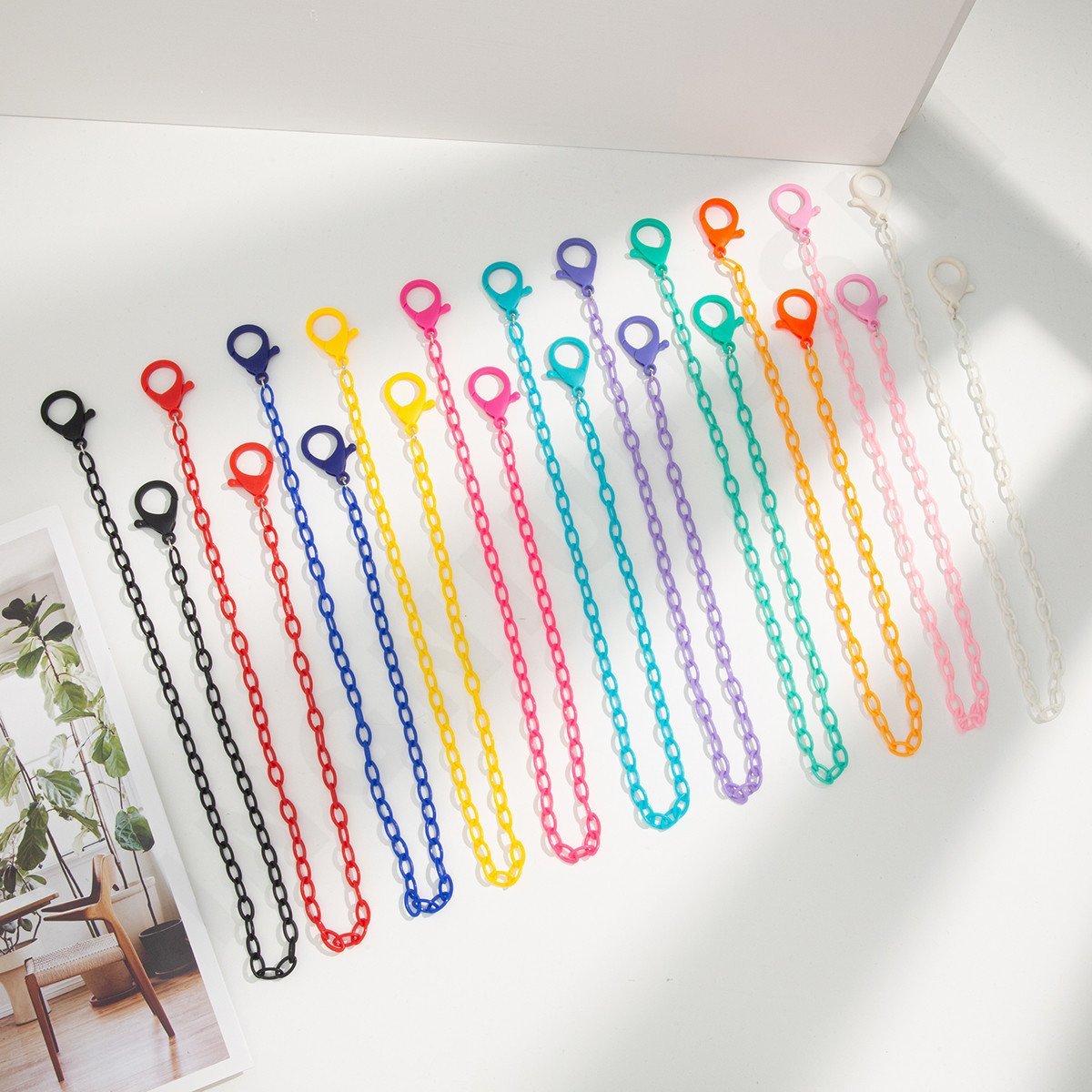 6PCS+ Simple Face Mask Chain Wholesale