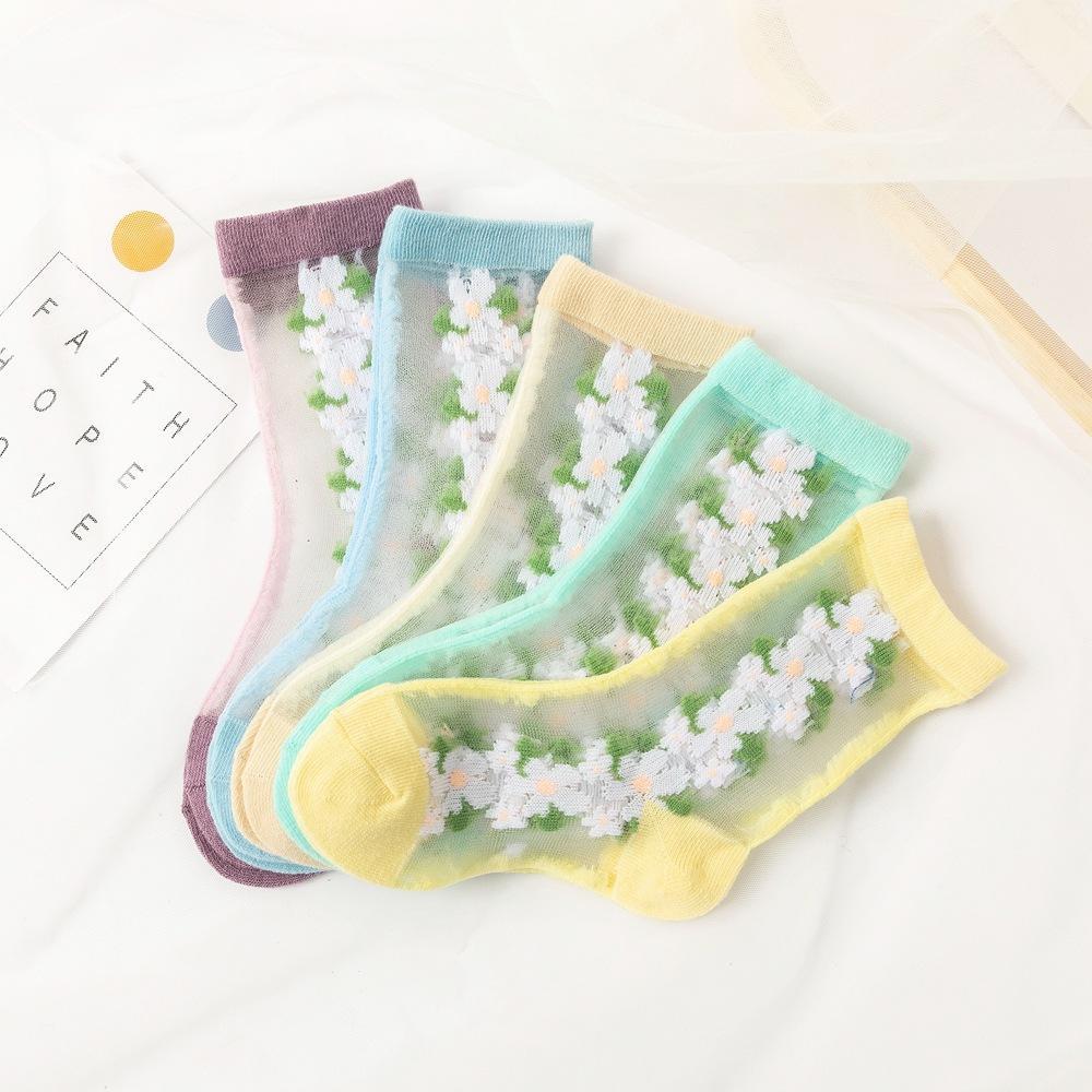 10Pairs+ Cartoon thin breathable mesh children's socks wholesale