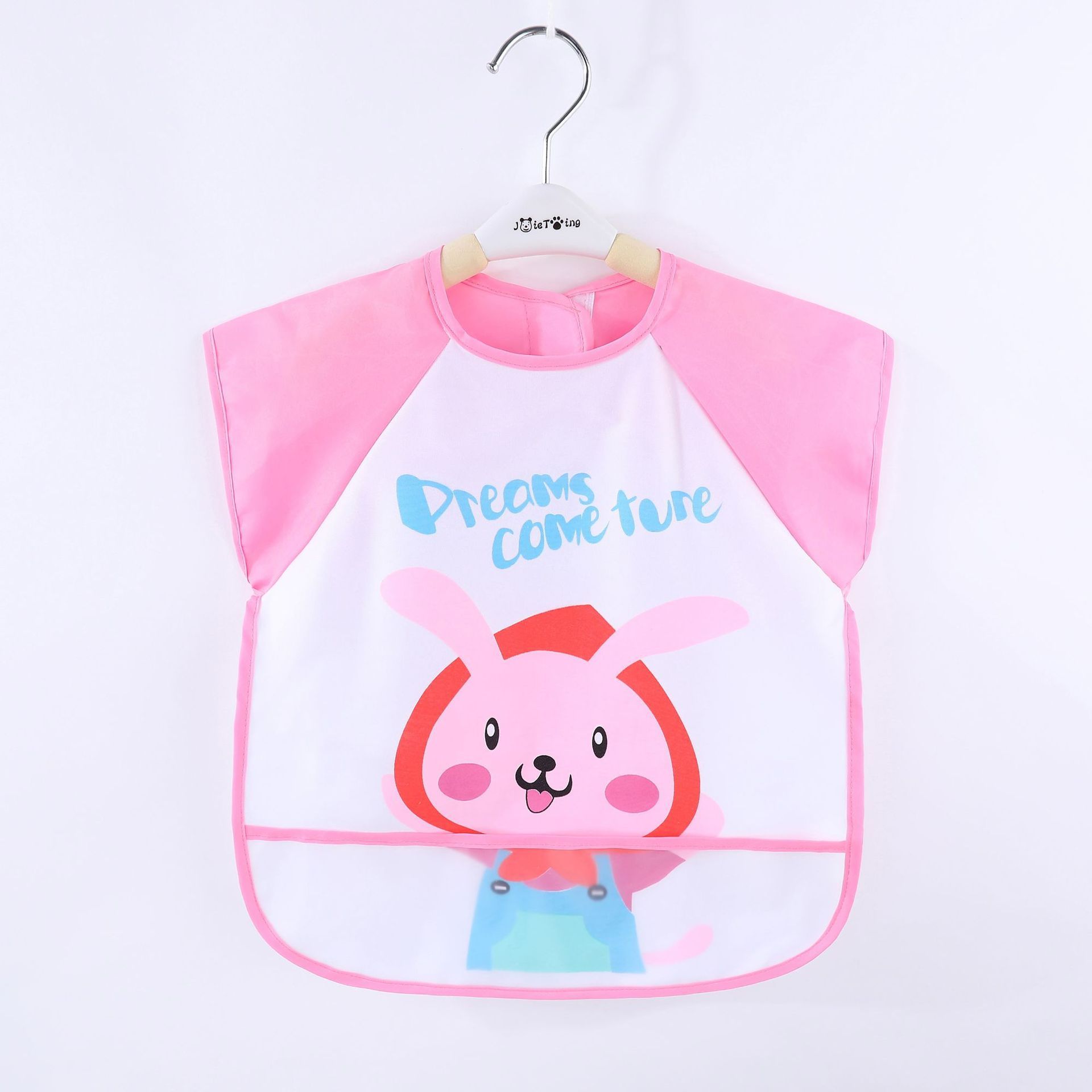 Baby Eating Gowns Children's Waterproof Bibs Anti-dirty Rice Pockets