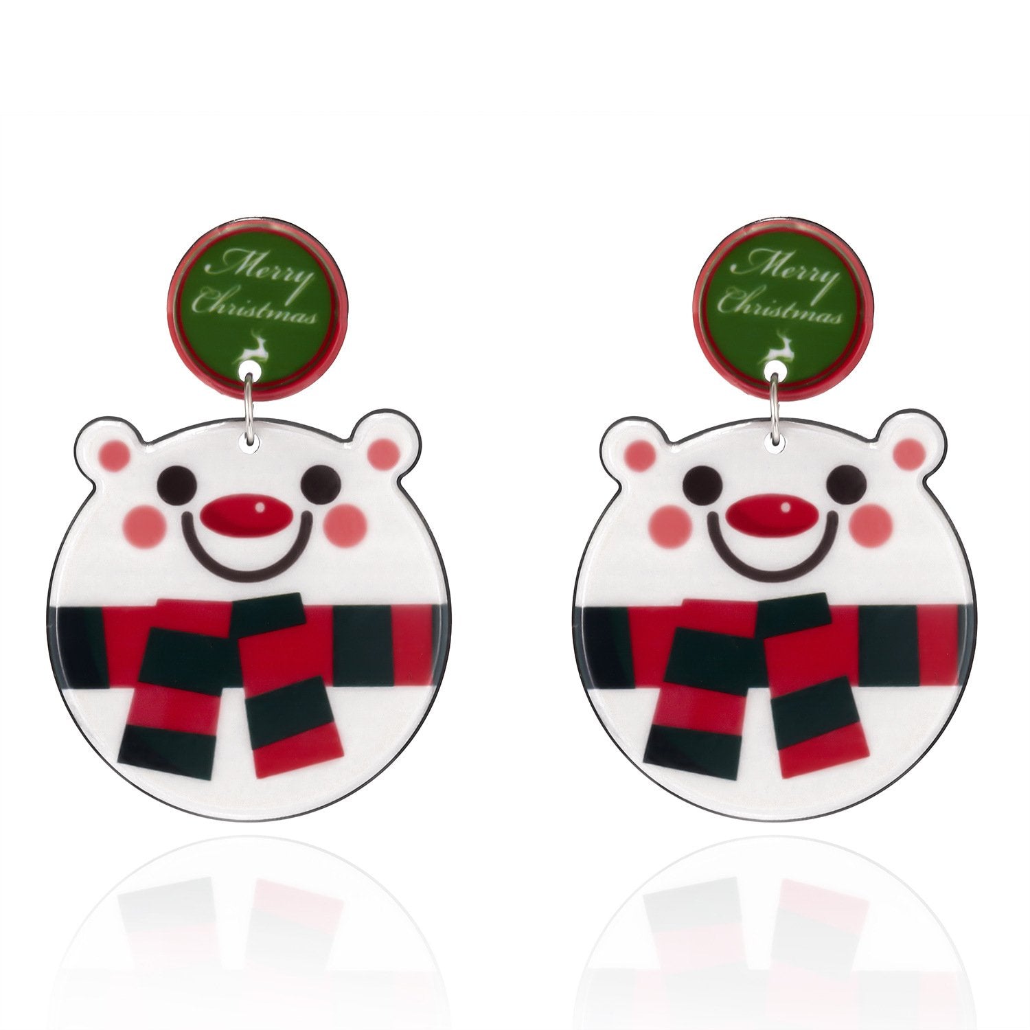 MOQ 8Pairs Christmas resin earrings wholesale