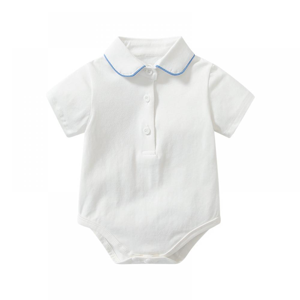 Newborn Baby Summer Set Stripe Suspenders Romper and Hat 3 pieces 100% Organic Cotton Set Baby Wholesale Suppliers