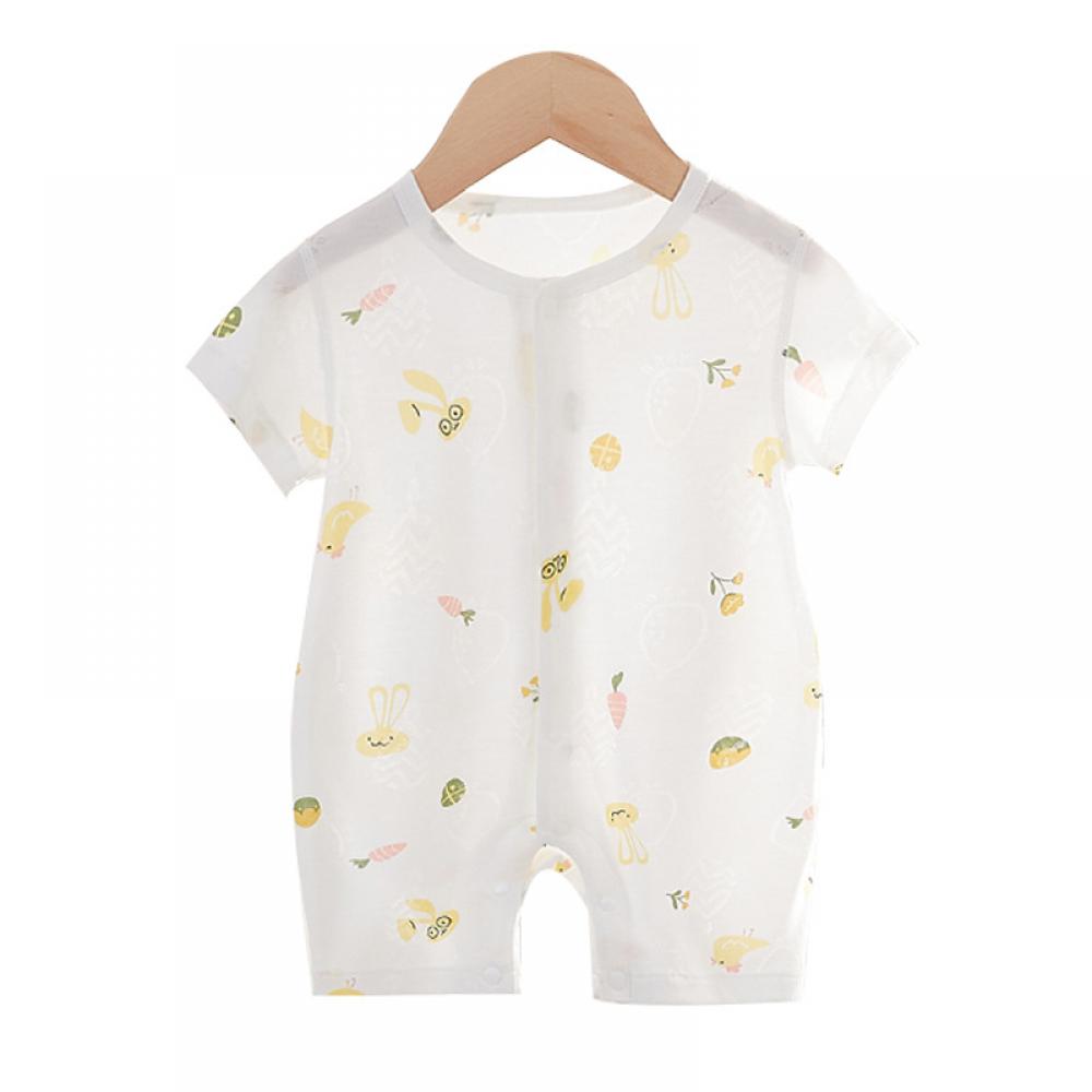 Baby Onesie Summer Thin Short-Sleeved Romper Bag Fart Romper Romper A Class Newborn Men's And Women's Baby Clothes Wholesale Baby Clothes