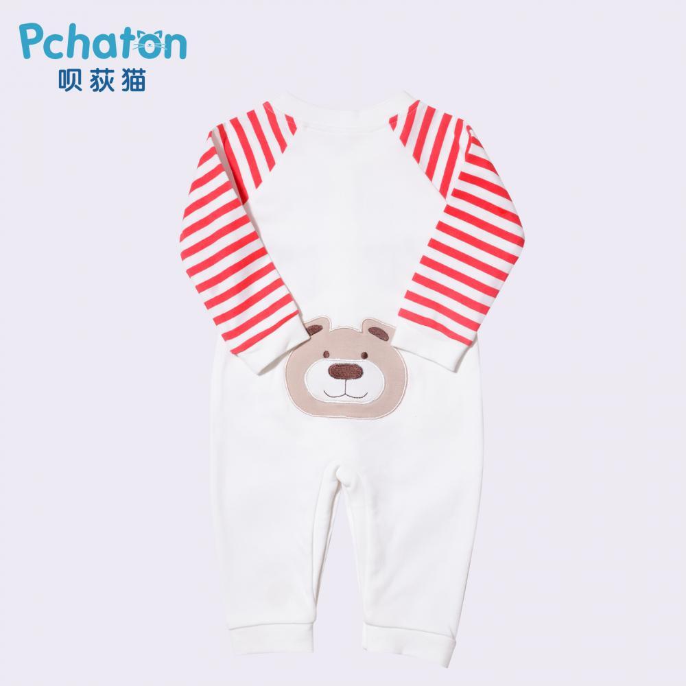 Newborn Baby Long Stripe Sleeve Cartoon Jumpsuit Baby Wholesales