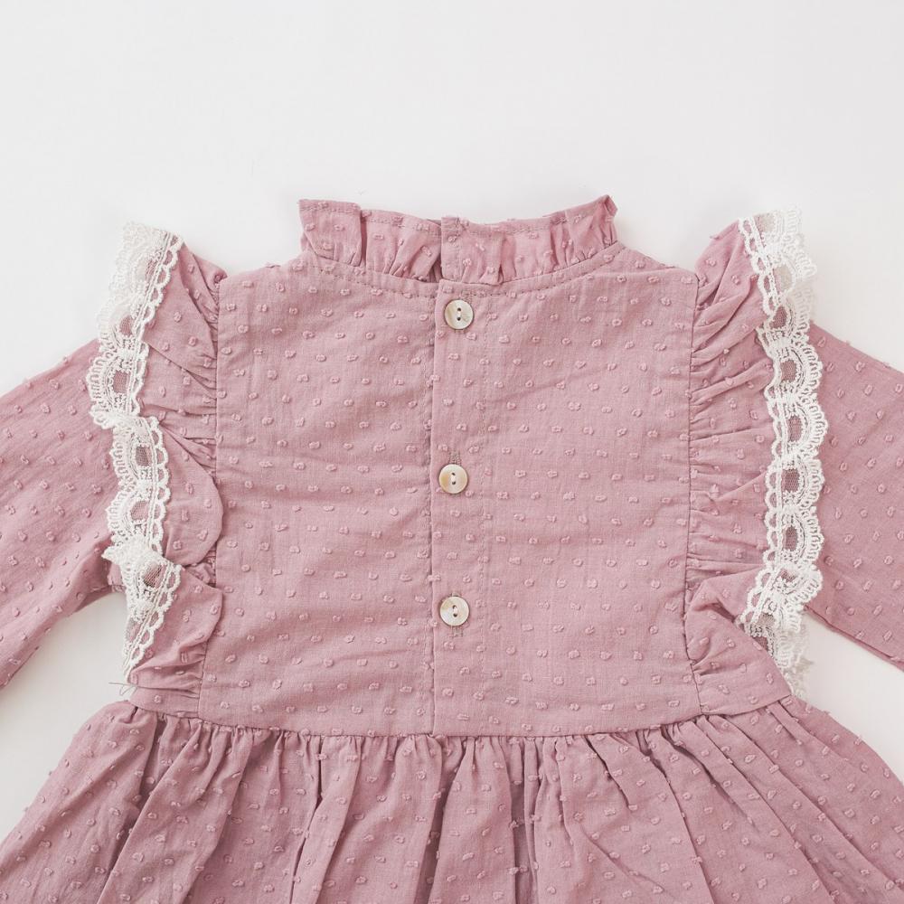 Girls Lolita Long Sleeve Lace Fashion Jumpsuit Wholesale Baby Rompers