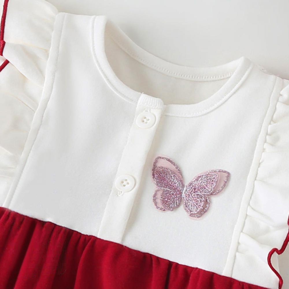 Newborn Bow-tie Long-sleeve Spring and Autumn Jumpsuit Wholesale Clothing Baby