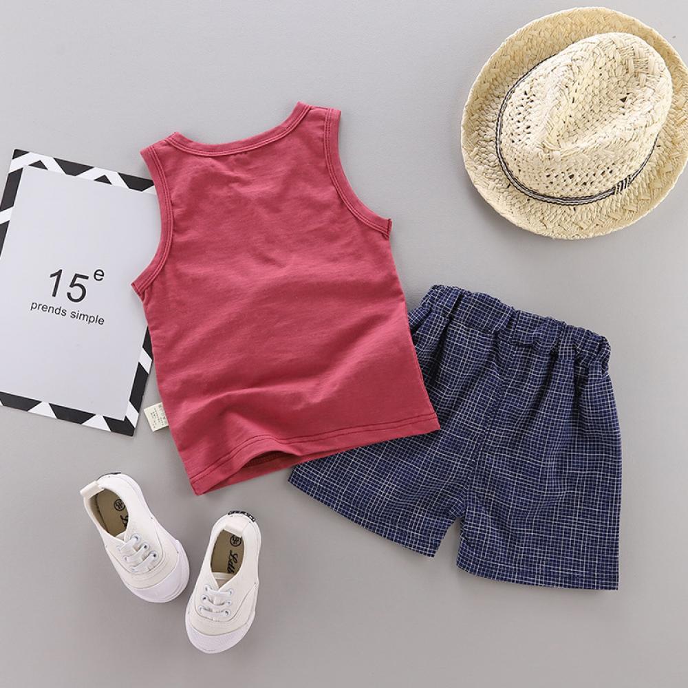 New Children's Clothing Boys and Baby Summer Clothes Vest Sets Baby Summer Clothes Girls Two-piece Set Wholesale Kids Clothing
