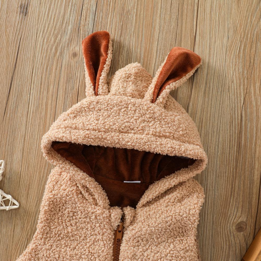 Girls Autumn/winter Teddy Plush Hoodie Coat Fashion Jacket Wholesale Clothing For Girls