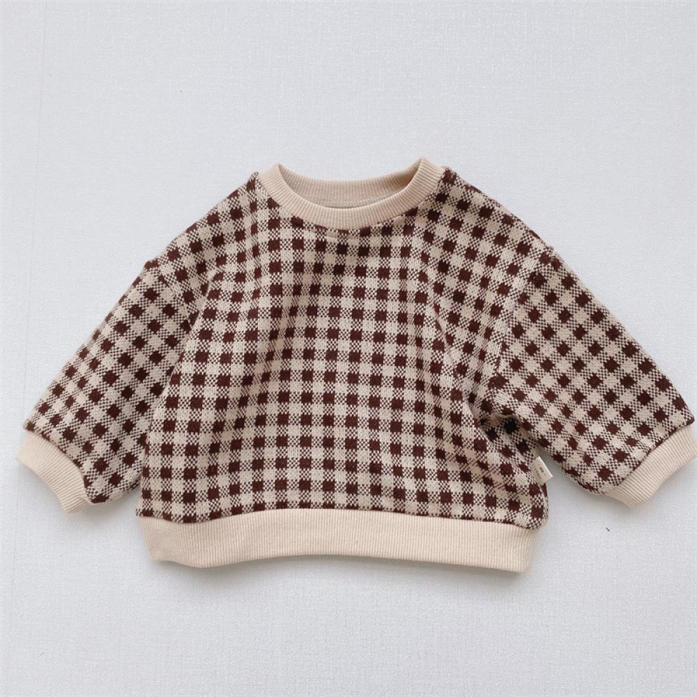 Baby Boys Korean Knitted Hoodie Long-sleeve Pullover Bottom Sweater Wholesale Clothing Baby