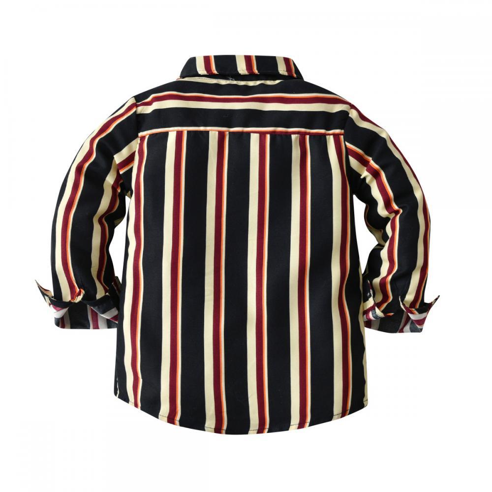 Boys Autumn Long-sleeved Shirt Striped Vest Trouser Suit Boy Clothes Wholesale