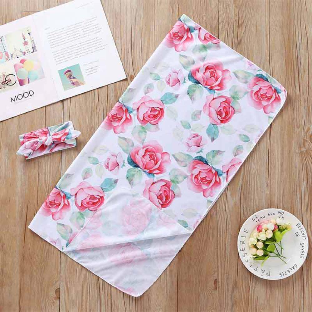 Baby Rose Print Blanket Baby Blankets Wholesalers