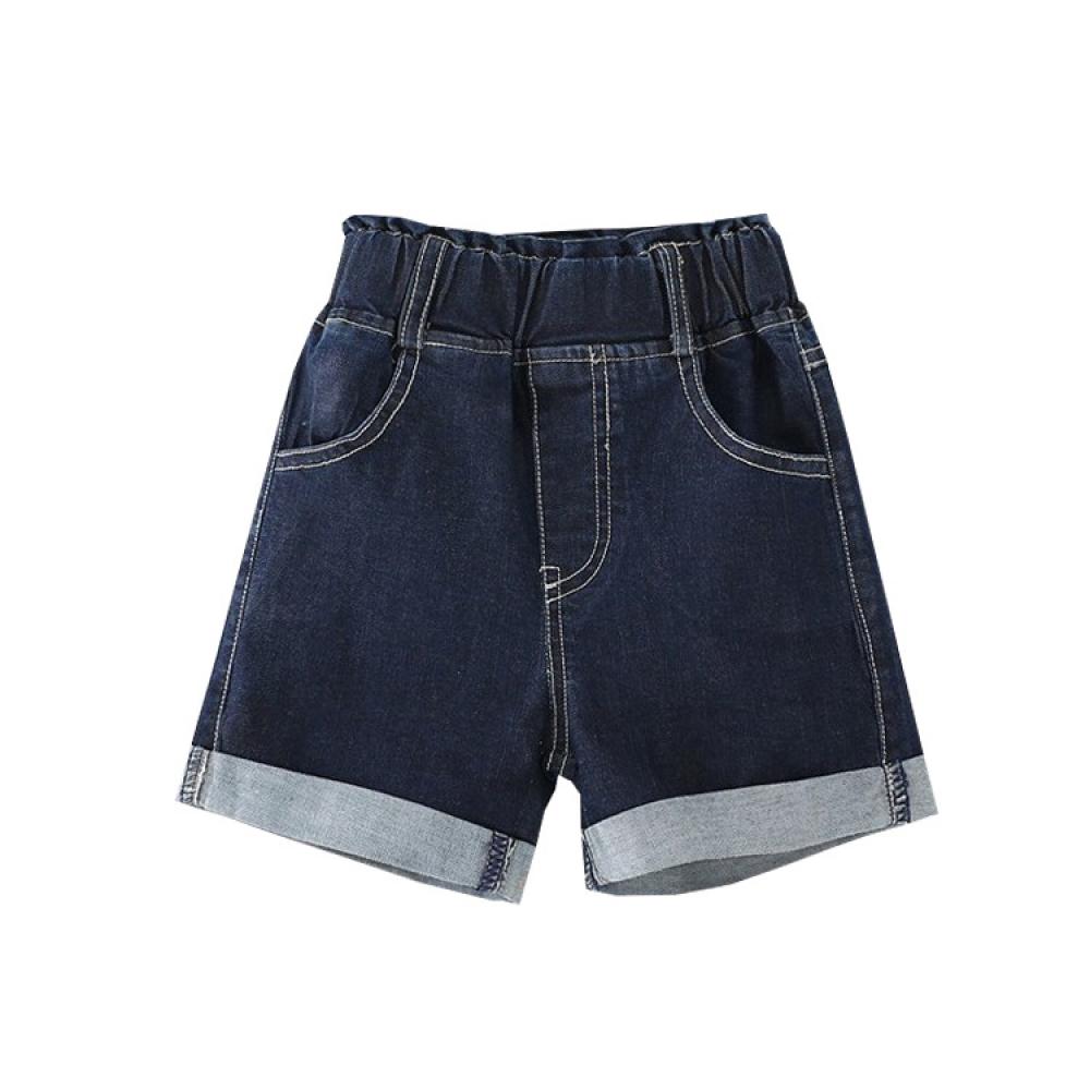 Girls' New Versatile Denim Shorts Wholesale Little Girl Boutique Clothing