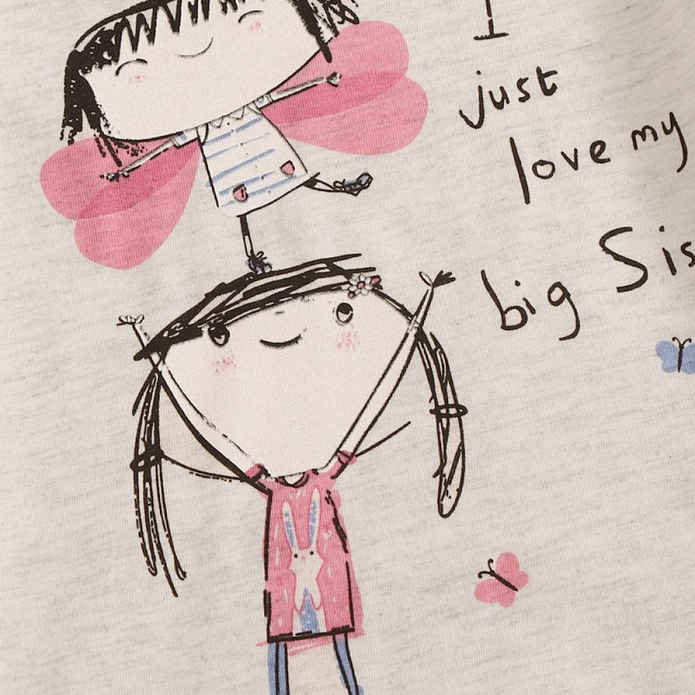 Girls Cartoon Girls Printed Round Neck Short Sleeve T-Shirt & Printed Shorts Wholesale Little Girls Clothes
