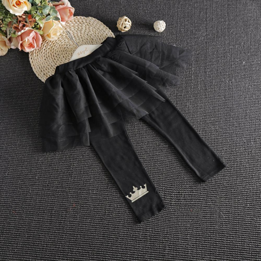 Girls Gauze Skirt Korean Cute Black Pants Baby Girl Wholesale