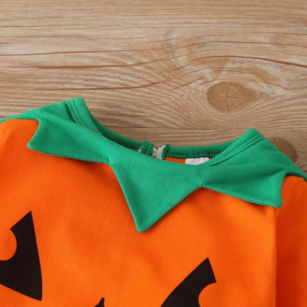 Baby Halloween Style Printed Long Sleeve Jumpsuit Baby Clothing Wholesale