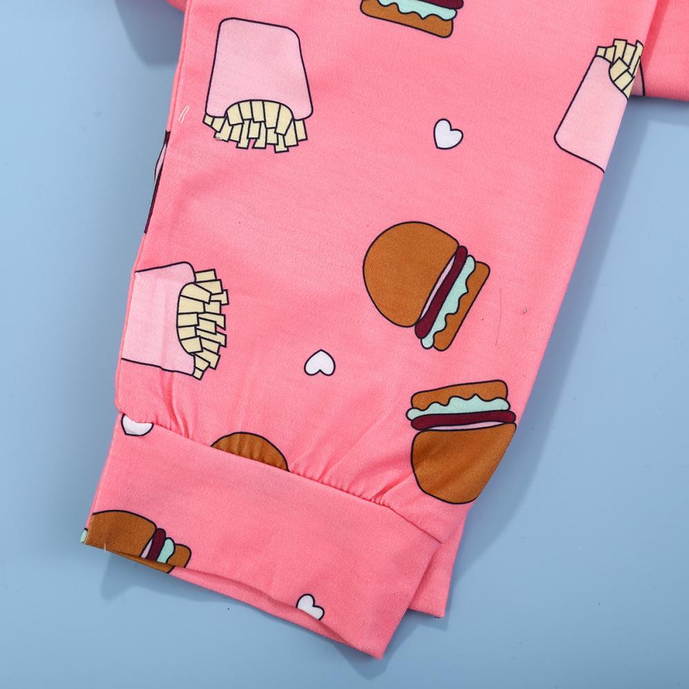 Boys' Hamburger Fries Printed Crew Neck Short Sleeve T-Shirt & Printed Pants Wholesale Toddler Boy Clothes