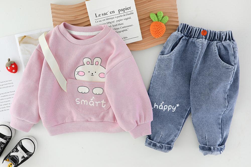 Boys Long Sleeve Hoodie Suit Cute Autumn Set Baby Wholesales