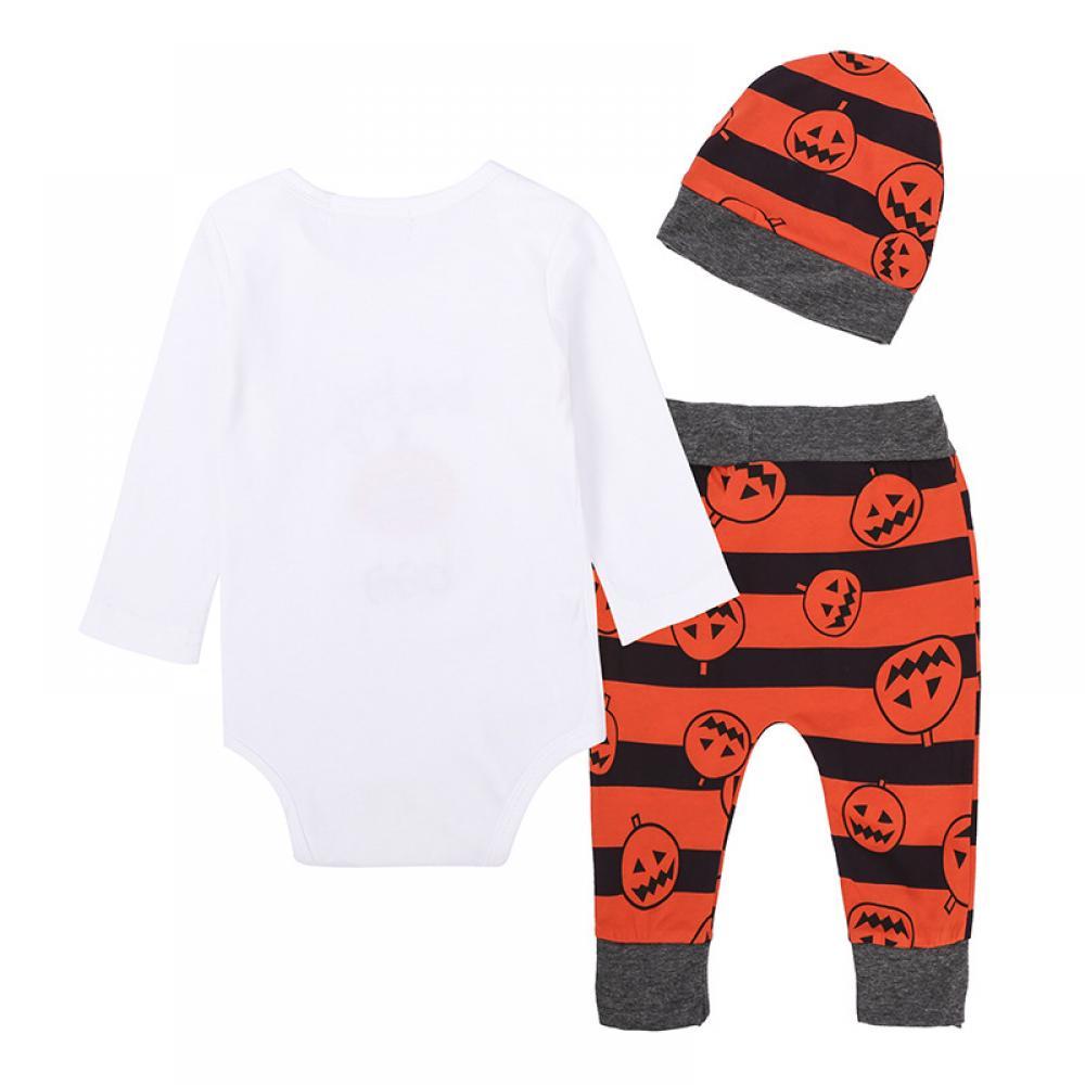 Baby Boys Autumn Halloween Pumpkin Set Baby Wholesale Suppliers