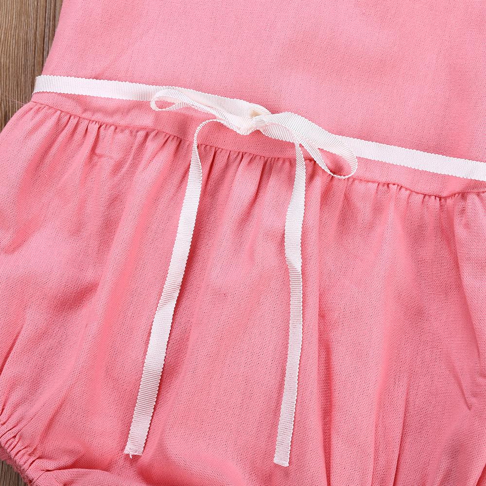 Fashion Girls Flying Sleeve Ruffle Romper Romper One Piece Wholesale Baby Clothes
