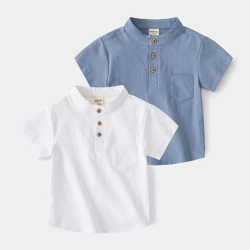 Boys Leisure Solid Color Top Boy Summer Outfits