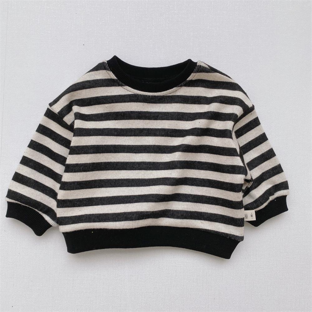 Baby Boys Korean Knitted Hoodie Long-sleeve Pullover Bottom Sweater Wholesale Clothing Baby