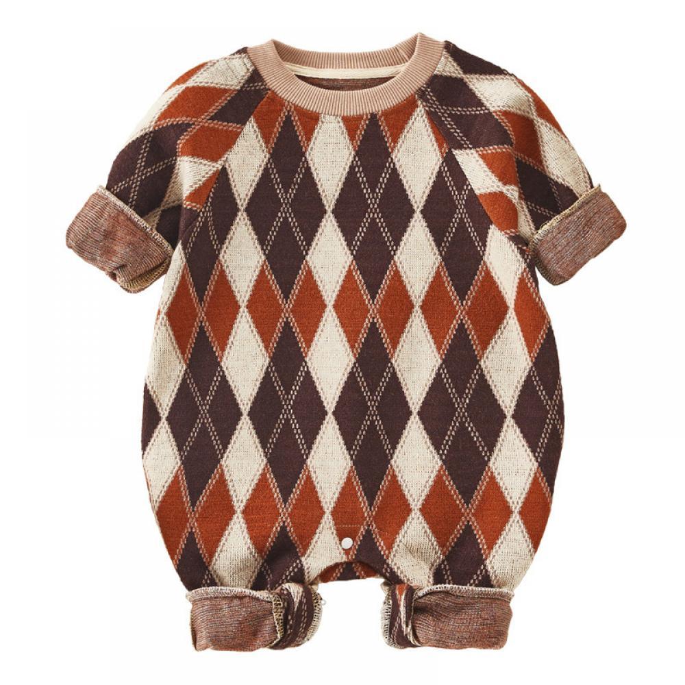 Newborn Boys Patchwork Plaid Romper Buy Baby Clothes Wholesale