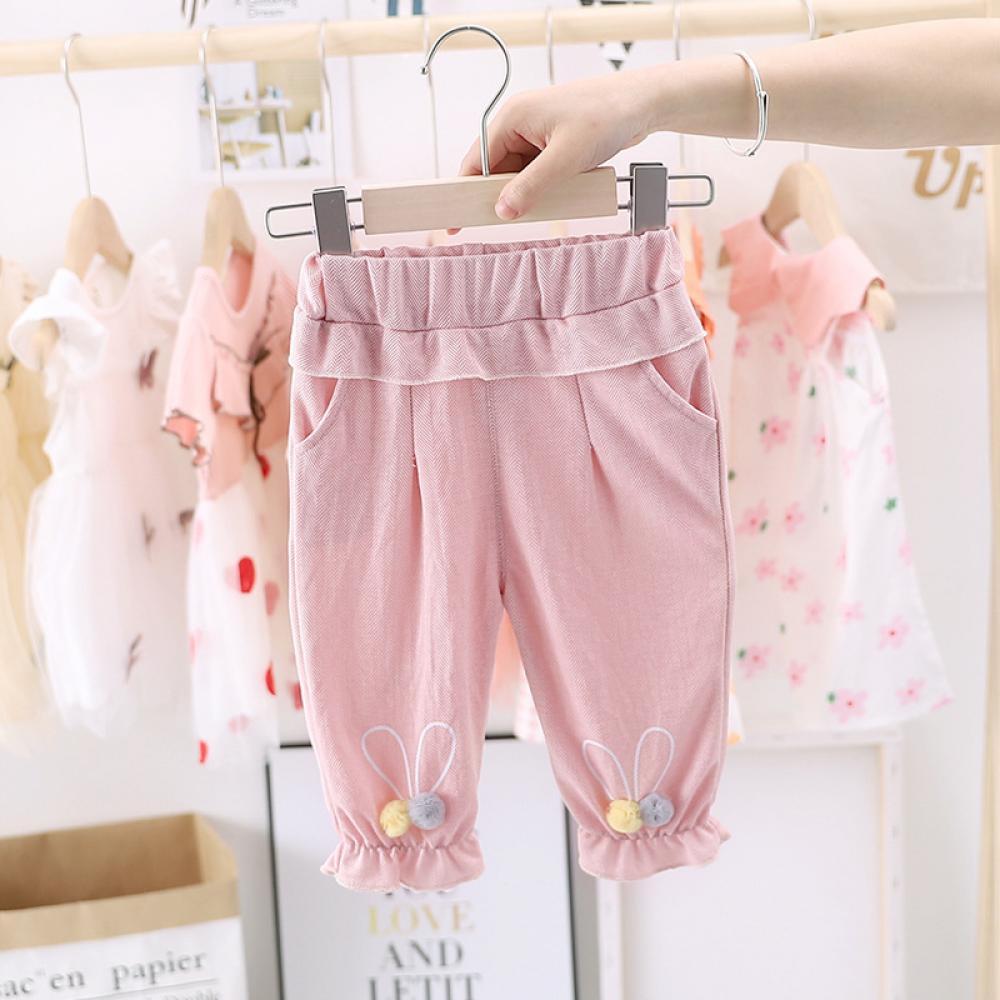 Girls Summer Girls' Thin Solid Color Mosquito Proof Pants Wholesale Girl Boutique Clothing