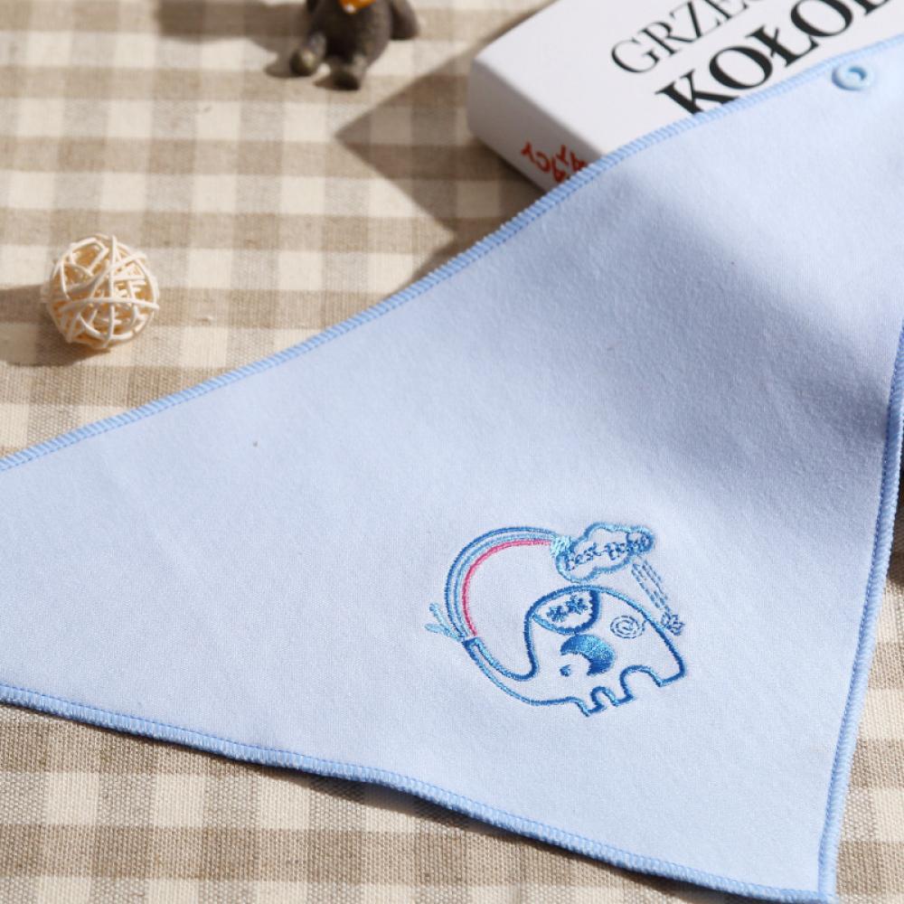 MOQ 3Pcs Baby Elephant Print Saliva Towel Baby Accessories Wholesale