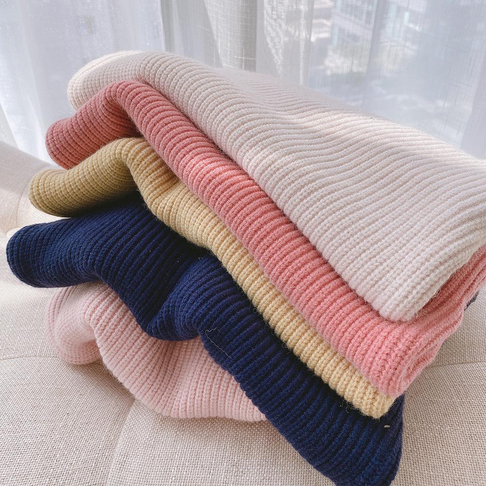 Girls Turtleneck Sweater Loose Knitted Undershirt Wholesale Girl Clothing