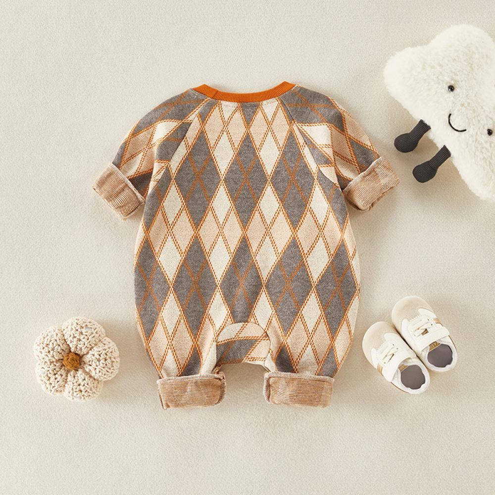 Newborn Boys Patchwork Plaid Romper Buy Baby Clothes Wholesale