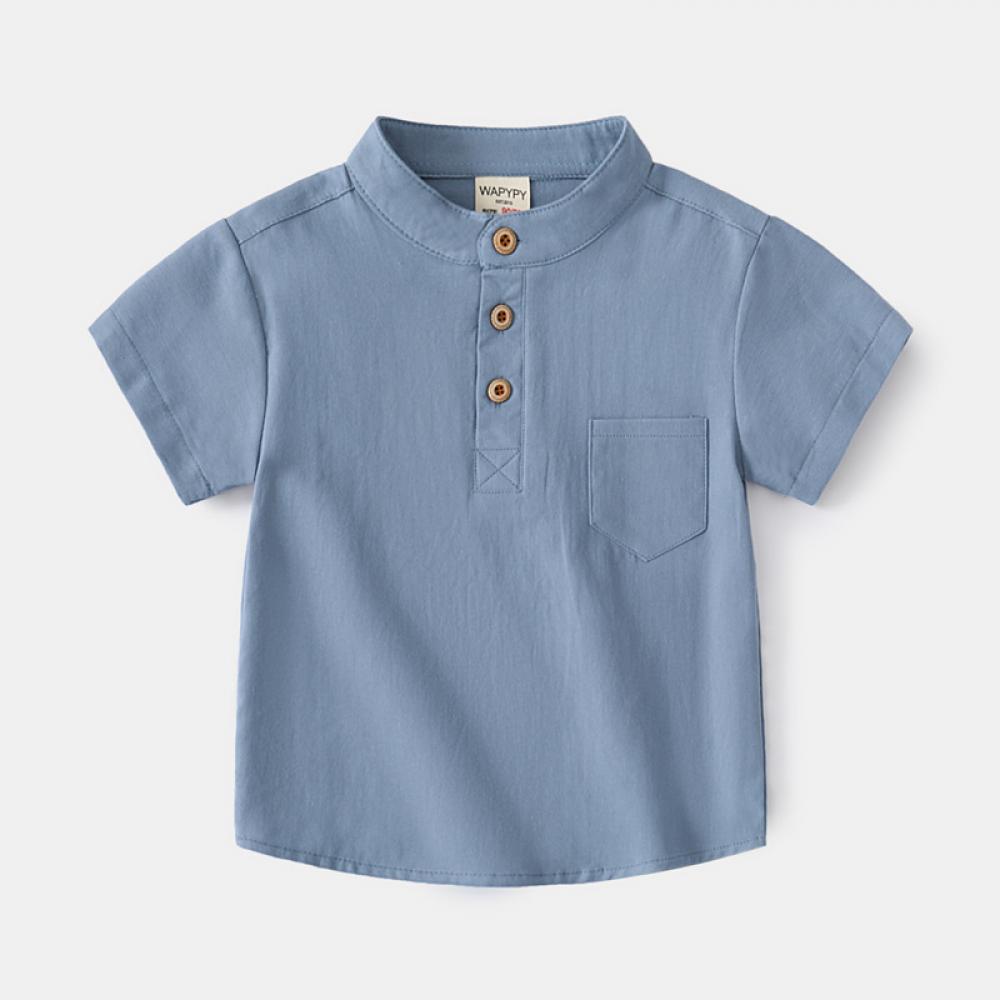 Boys Leisure Solid Color Top Boy Summer Outfits