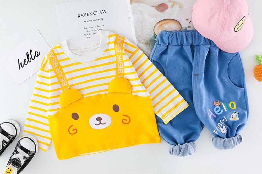 Baby Boys Spring/Autumn Long-sleeve Korean Style Set Baby Boutique Clothing Wholesale