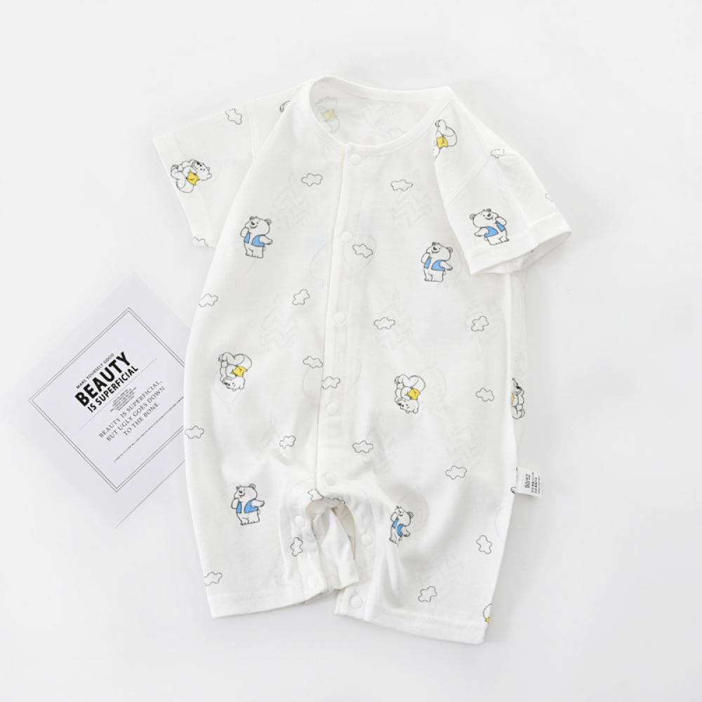 Baby Onesie Summer Thin Short-Sleeved Romper Bag Fart Romper Romper A Class Newborn Men's And Women's Baby Clothes Wholesale Baby Clothes