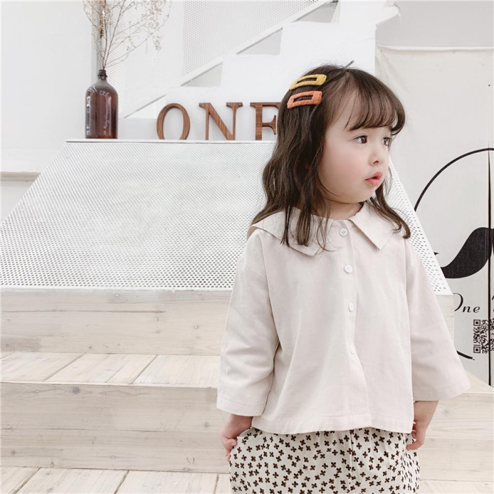 Unisex Boys Girls Spring and Autumn Embroidered Top Girl Boutique Clothing Wholesale