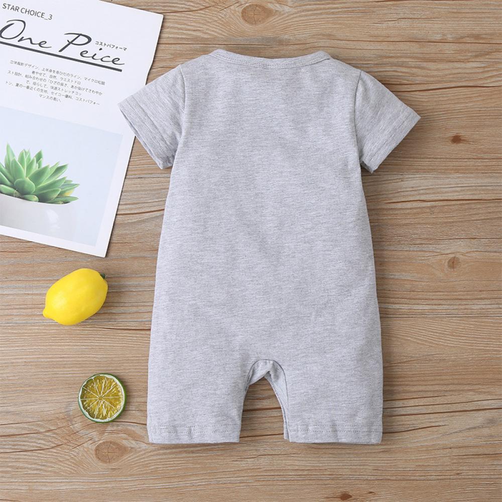 Boys Summer Baby Boy's Letter Print Short Sleeve Round Neck Jumpsuit Buy Baby Clothes Wholesale