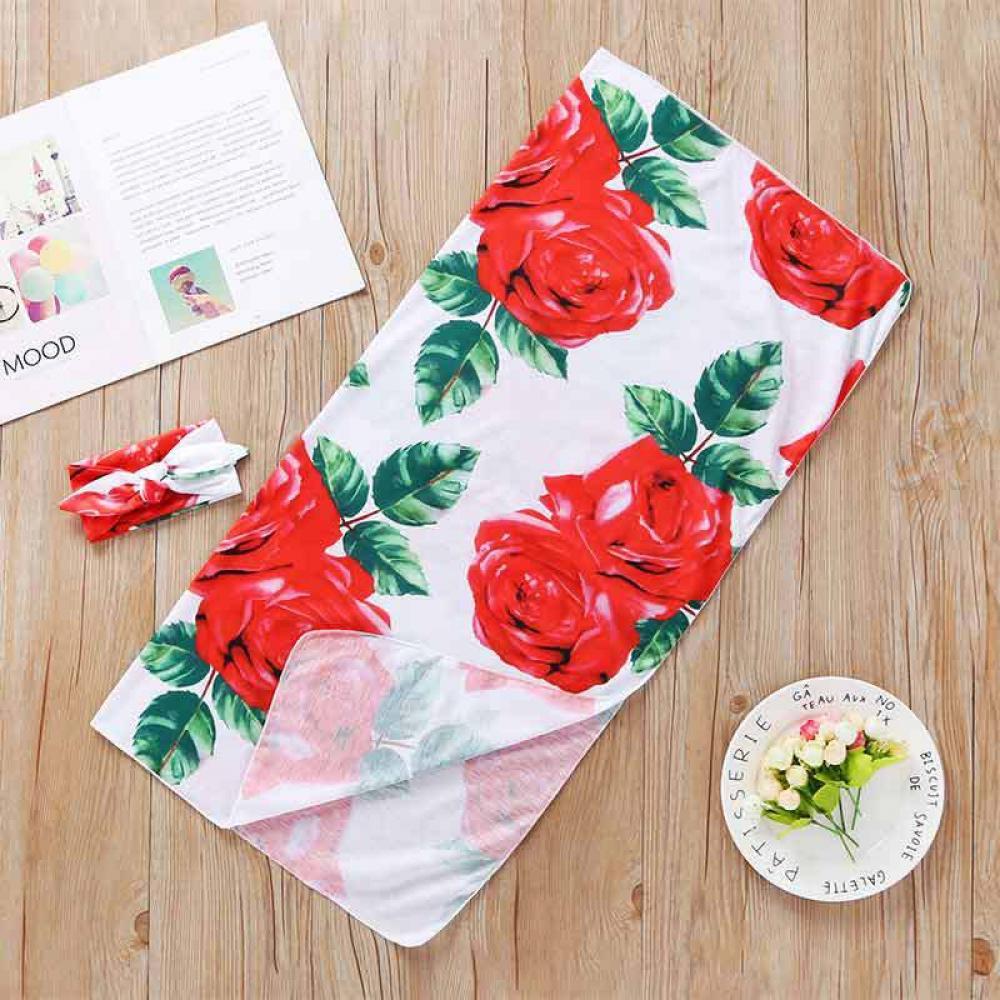 Baby Rose Print Blanket Baby Blankets Wholesalers