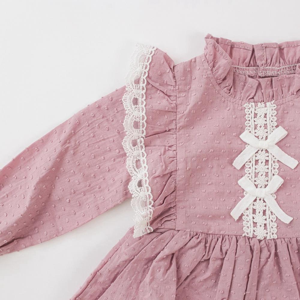 Girls Lolita Long Sleeve Lace Fashion Jumpsuit Wholesale Baby Rompers