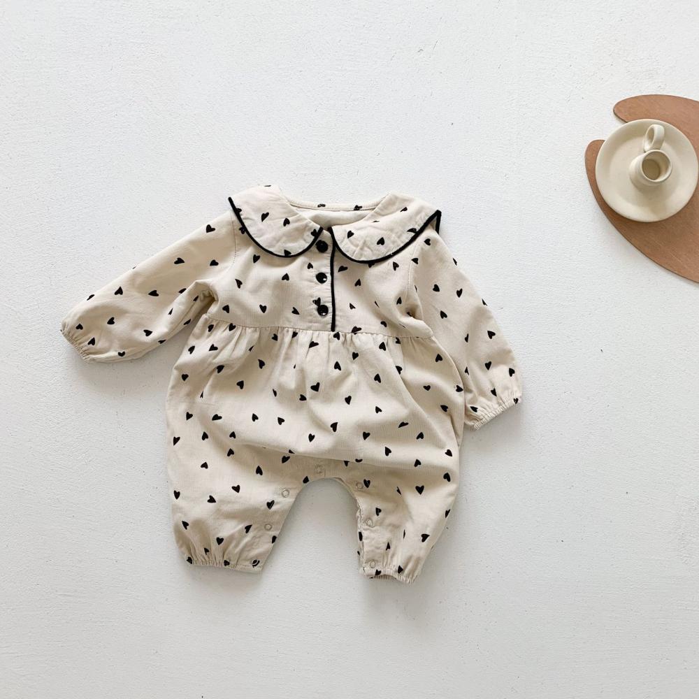 Newborn Boys Long Sleeve Corduroy Jumpsuit Wholesale Clothing Baby