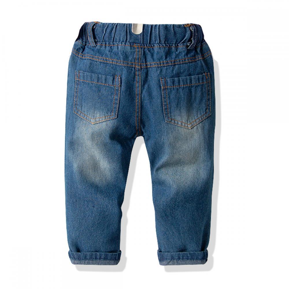 Boys Long Sleeve Shirt Strap Jeans Suit Boy Clothing Wholesale