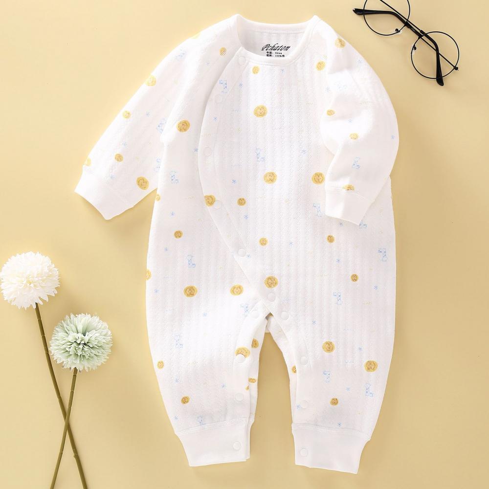 Newborn Baby Padded Three-layer Warm Romper Baby Wholesales