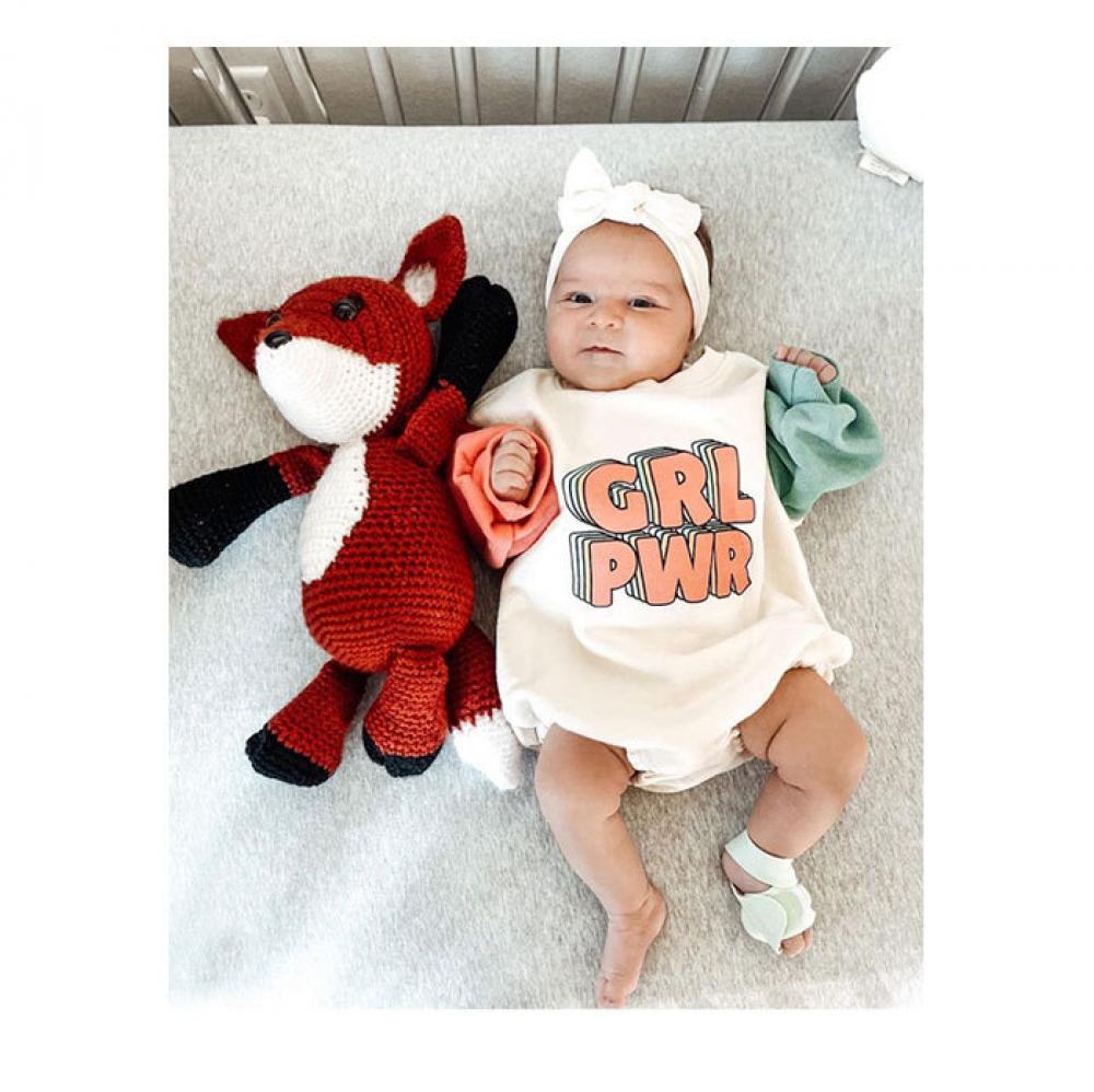 0~2Y INS Baby Fashion Color Contrast Sleeve Letter Sweater Long-Sleeved Romper Sweatshirt Onsie Baby Wholesale Baby Clothes