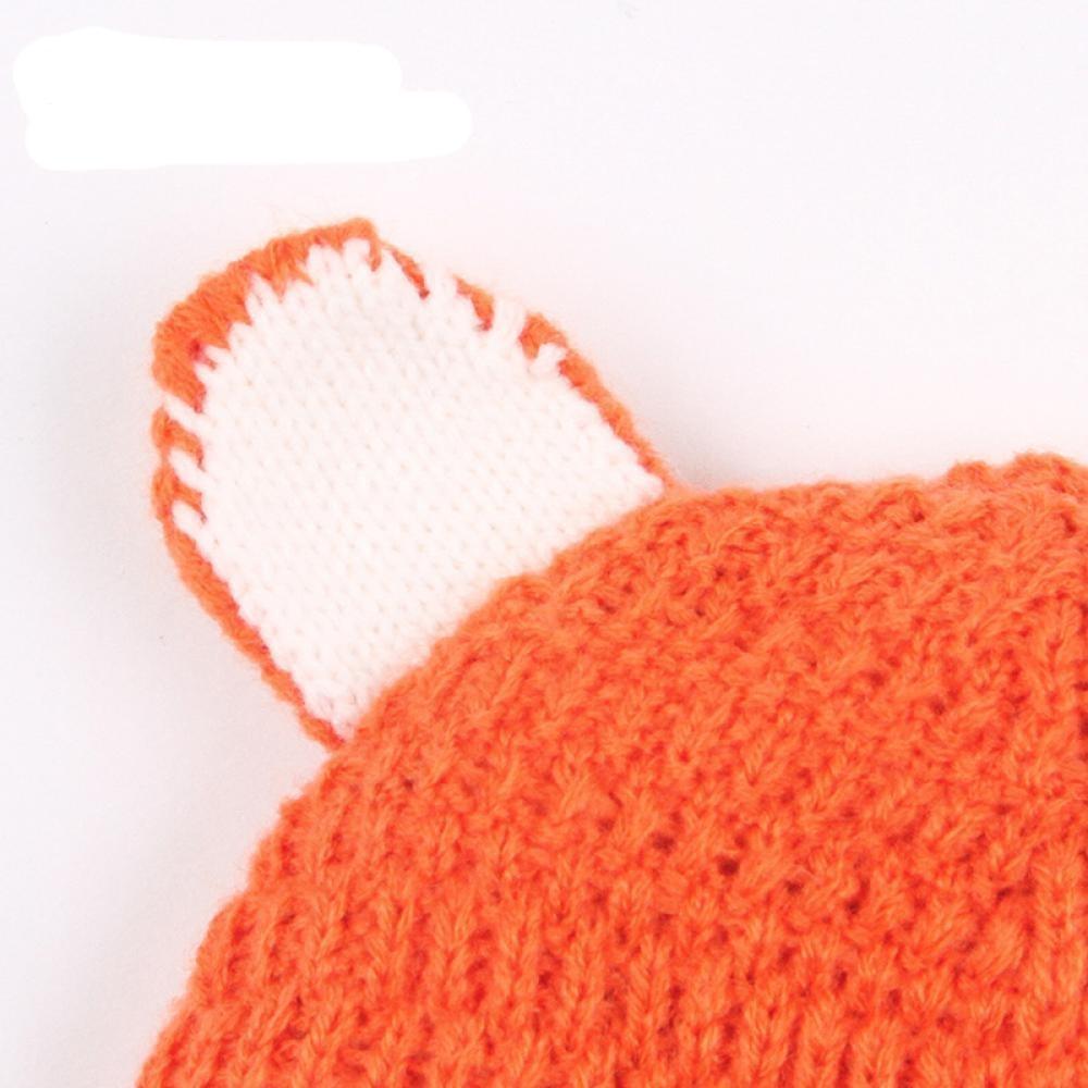 Baby Winter Cartoon Fox Image Knitted Hat Wholesale Baby Boutique