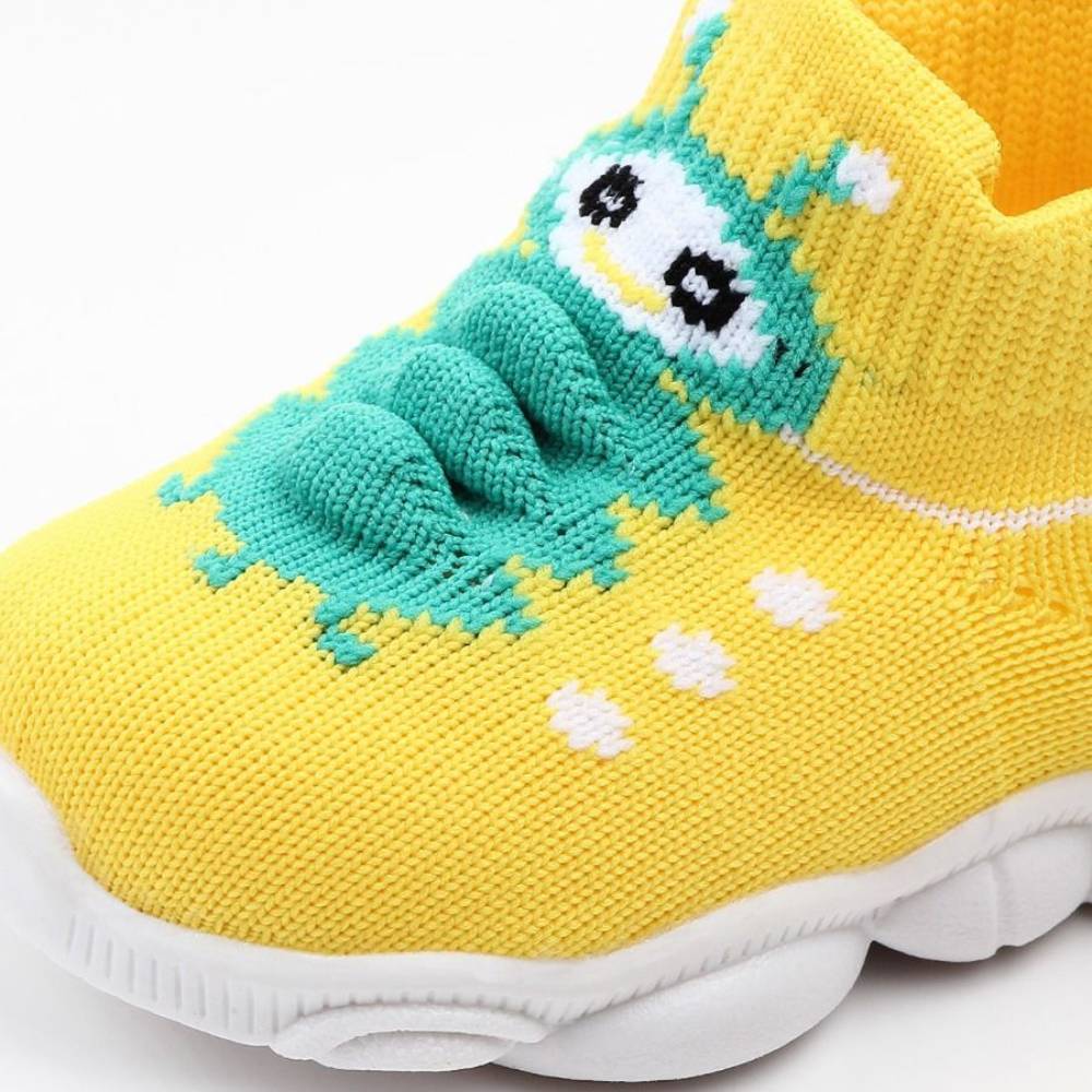 MommBaby COTTNBABY Unisex Caterpillar Knit Sneaker Shoes For Toddler