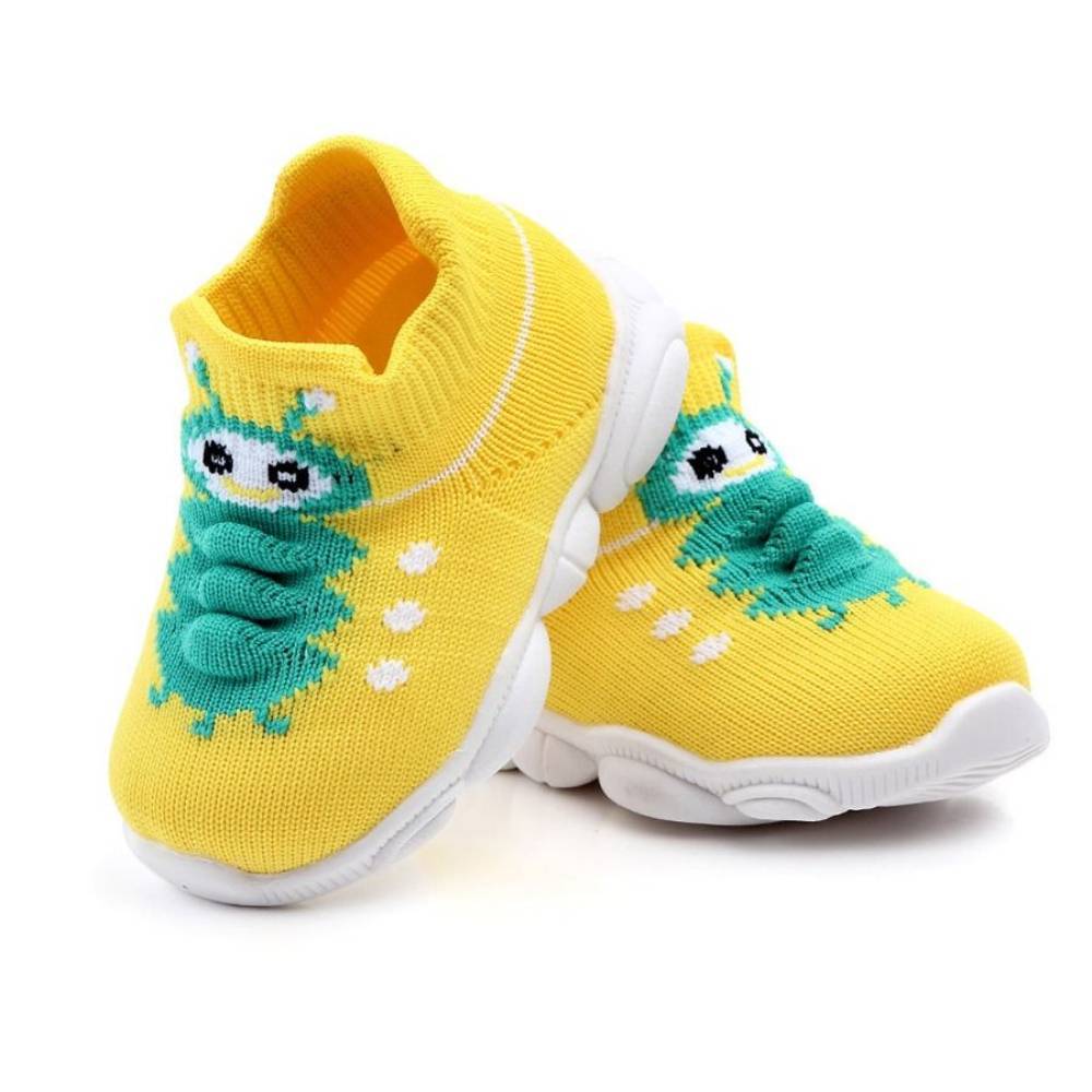 MommBaby COTTNBABY Unisex Caterpillar Knit Sneaker Shoes For Toddler