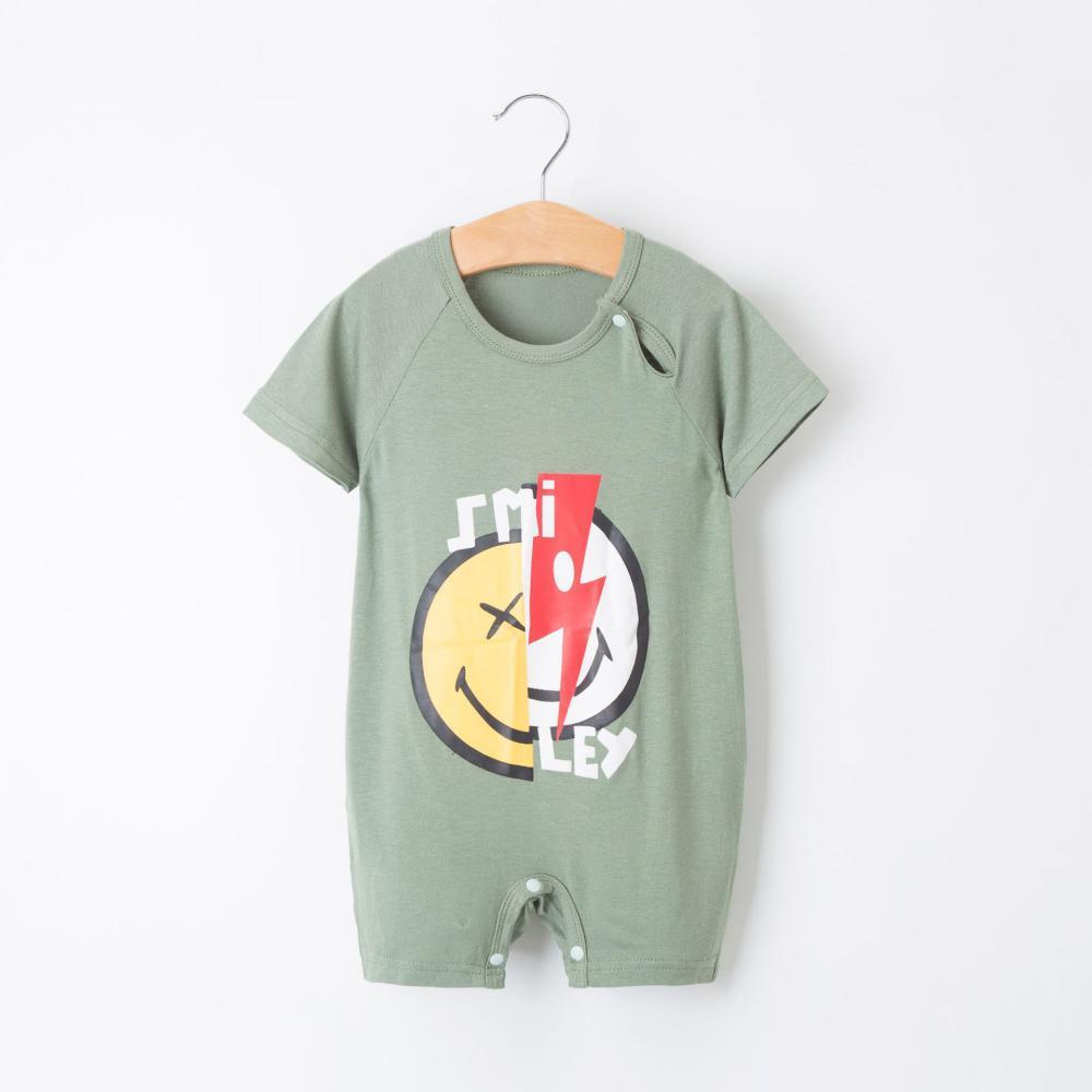 Boys Summer Baby Boy's Letter Print Short Sleeve Jumpsuit Baby Boutique Wholesale