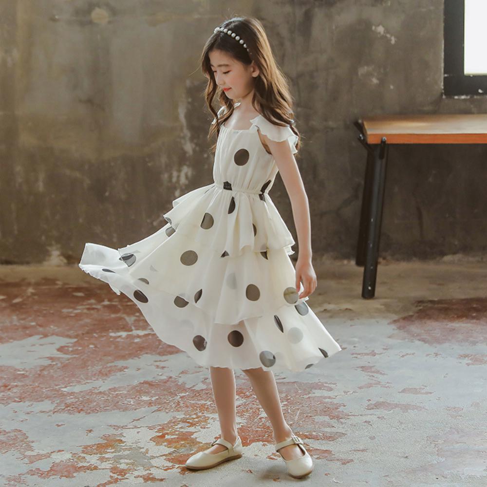 Girls' Dot Print Princess Skirt Wholesale Clothing For Girls