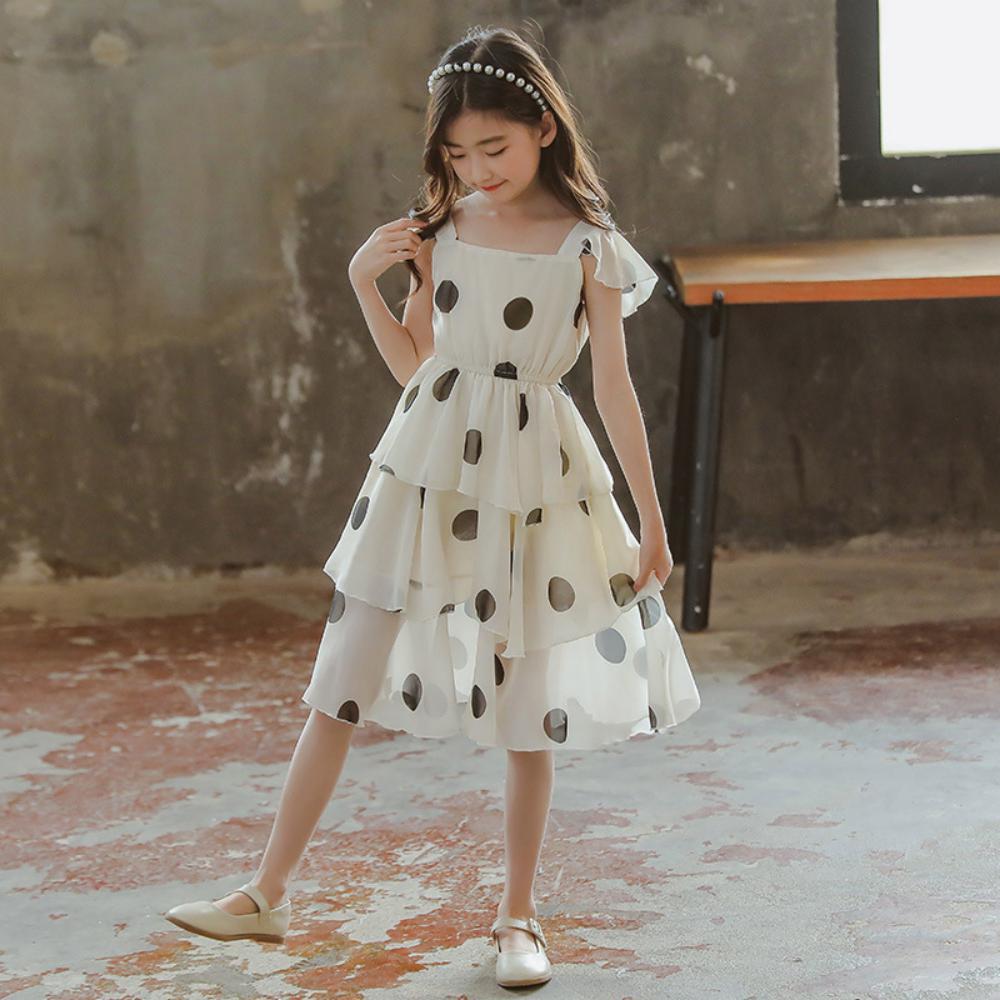 Girls' Dot Print Princess Skirt Wholesale Clothing For Girls