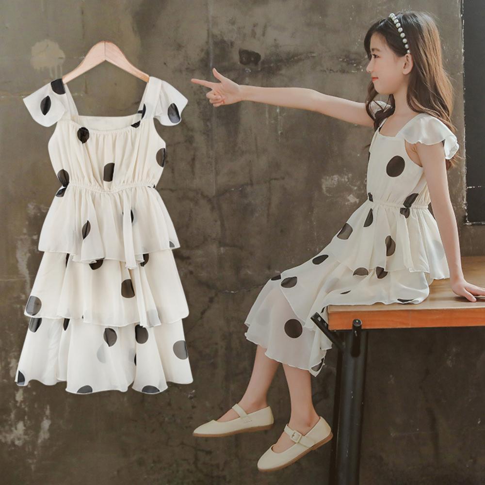 Girls' Dot Print Princess Skirt Wholesale Clothing For Girls